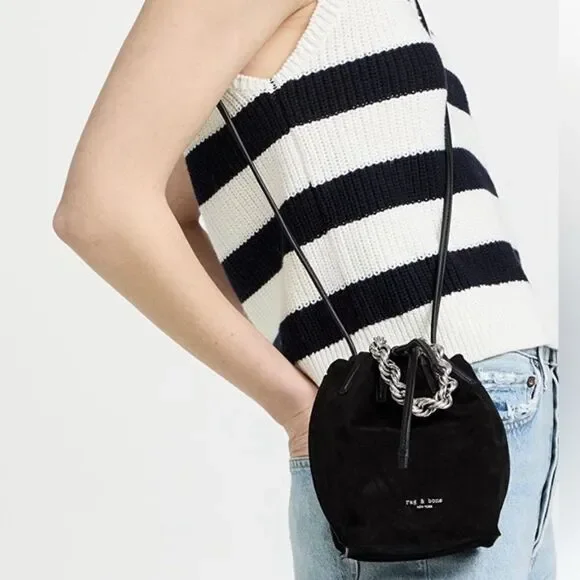 RAG & BONE Leather & Suede Dayton mini. 2 ways to wear it. - Picture 2 of 7